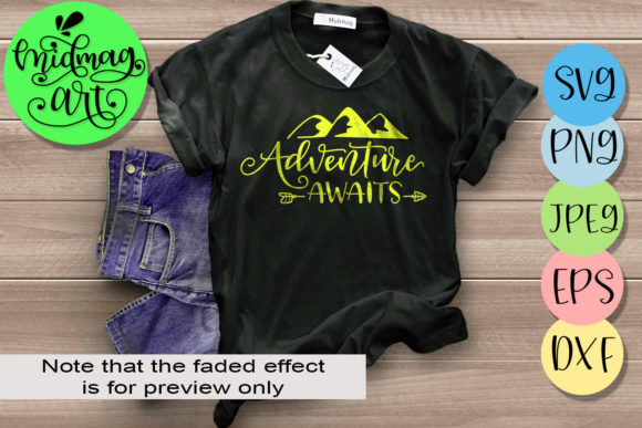 Adventure Awaits, Camping: Perfect for T-Shirt Designs & Graphics