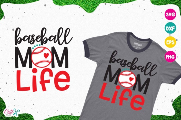 Baseball Mom Life: A Perfect Graphic for T-Shirt Designs