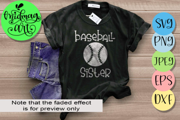 Baseball Sister, Baseball: Perfect for T-Shirt Designs and Graphics