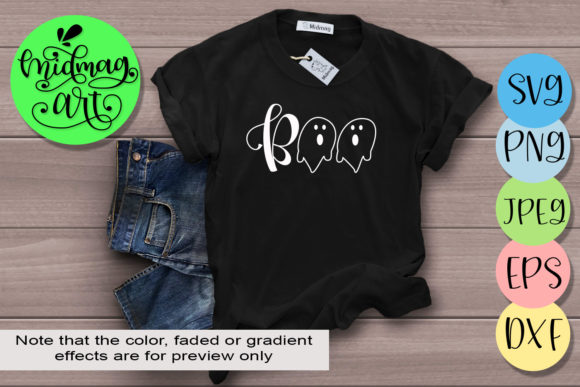 Boo Halloween Graphics for T-Shirt Designs and More