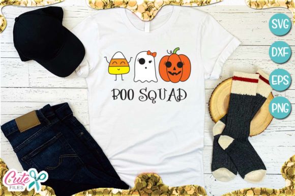Boo Squad, Halloween: A Versatile Graphics Asset for T-Shirt Designs