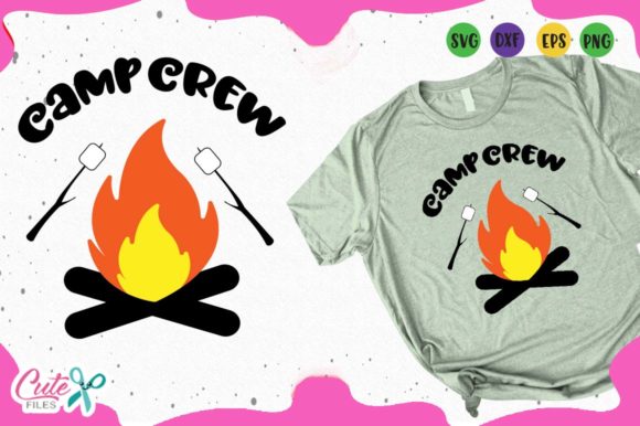 Camp Crew Graphics: A Versatile Asset for T-Shirt Designs