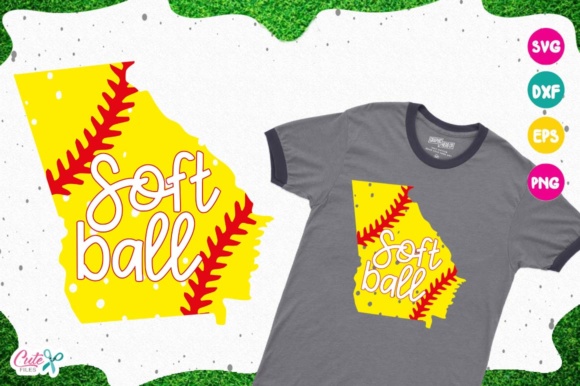 Georgia Softball Life: A Charming Embroidery Design