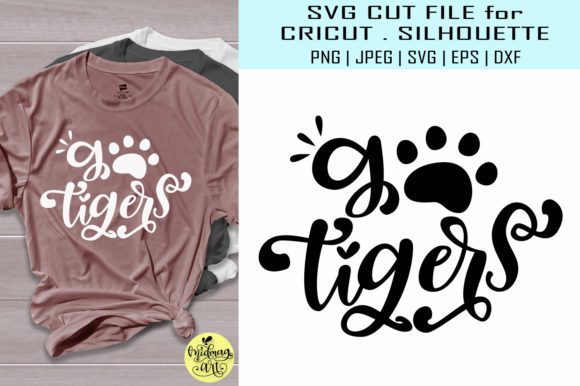 Go Tigers: A Bold Graphic for T-Shirt Designs