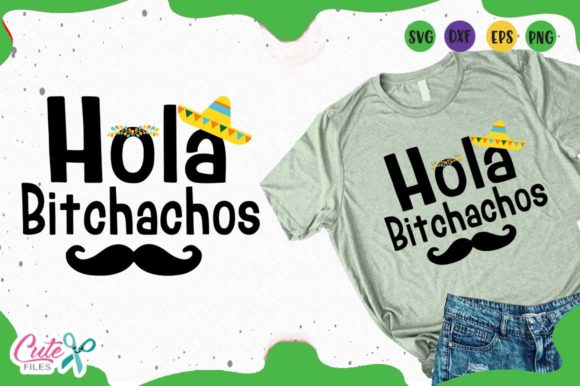 Hola Bichachos: A Playful Graphic for T-Shirt Designs