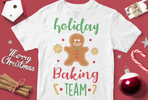 Holiday Baking Team Gingerbread: A Must-Have for T-Shirt Designs and Graphics