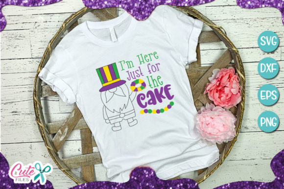 I'm Here Just for the Cake: A Fun T-Shirt Design for Local Brands