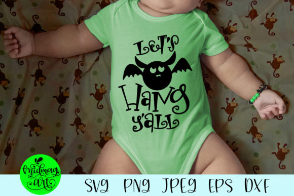 Lets Hang Yall: A Festive Graphic for T-Shirt Designs