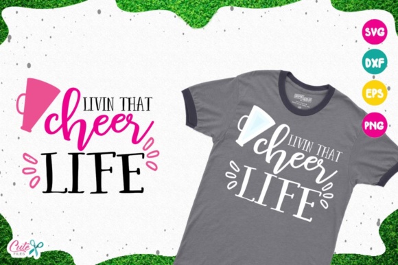 Livin That Cheer Life: A Versatile T-Shirt Design for Brands