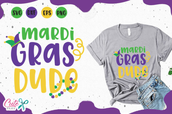 Mardi Gras Dude: A Festive Addition to T-Shirt Designs and Graphics