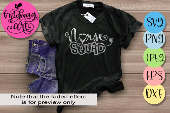 Nurse Squad, Nurse Life: A Versatile Graphics Asset for T-Shirt Designs