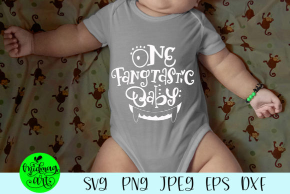 One Fangtastic Baby: A Charming Halloween SVG for T-Shirt Designs