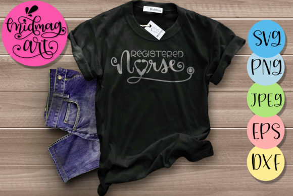 Registered Nurse, Nurse: A Versatile Graphic for T-Shirt Designs