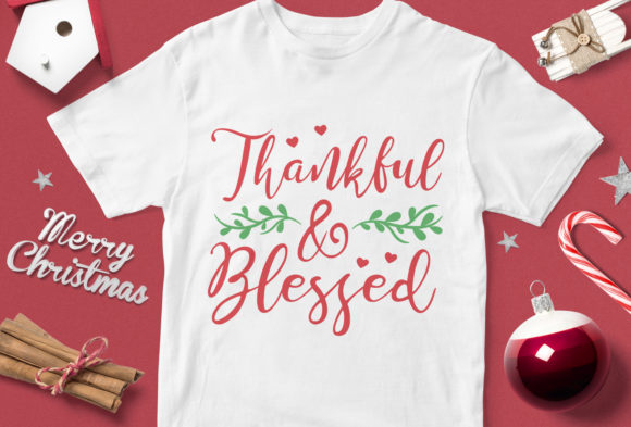 Thankful Blessed Graphics for T-Shirt Designs and More