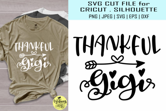Thankful Gigi: A Versatile Graphics Asset for T-Shirt Designs