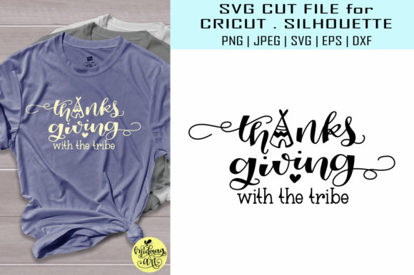 Thanksgiving with the Tribe: A Versatile Graphic for T-Shirt Designs