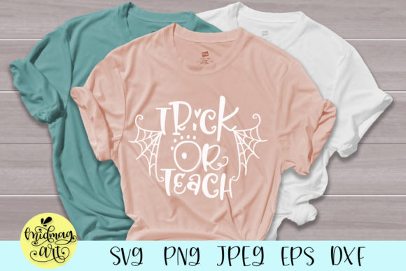 Trick or Teach: A Festive Graphic for T-Shirt Designs