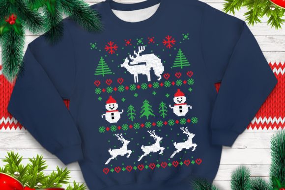 Ugly Sweater Template 26: A Versatile Graphics Asset for T-Shirt Designs