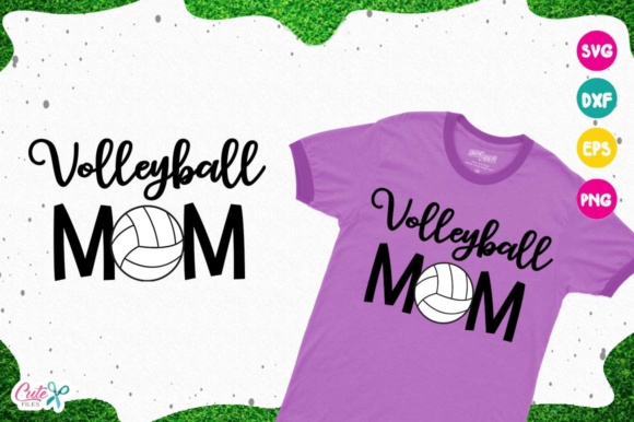 Volleyball Mom Graphics: Perfect for T-Shirt Designs and More